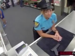 Slutty And Brunette Latina Police Woman Gets Fucked