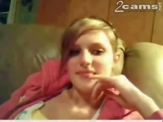 Teen on webcam fot a first time little shy but sensational