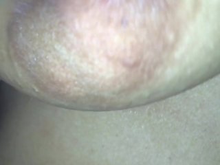 Beautiful nipples of my oversexed wife, enjoys cumming when played