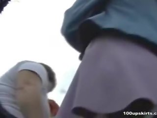 Mouth watering school young woman upskirt